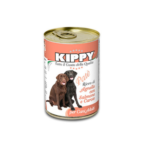 BOITE KIPPY DOG 400 GR AGNEAU SAUMON CAROTTES