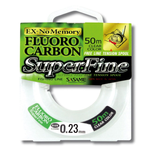 FIL FLUORO CARBON SUPERFINE 50 MT Diamètre 0.23mm