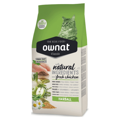 CROQUETTE OWNAT CHAT HAIRBALL 1.5 KG