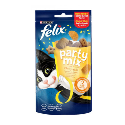 SNACKS FELIX POUR CHAT PARTY MIX 60 GR FROMAGE
