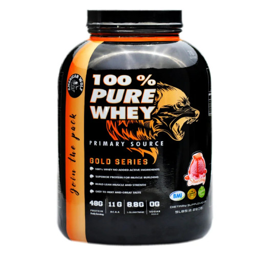 100% PURE WHEY AMERICAN WOLF 2.290 KG FRAISE