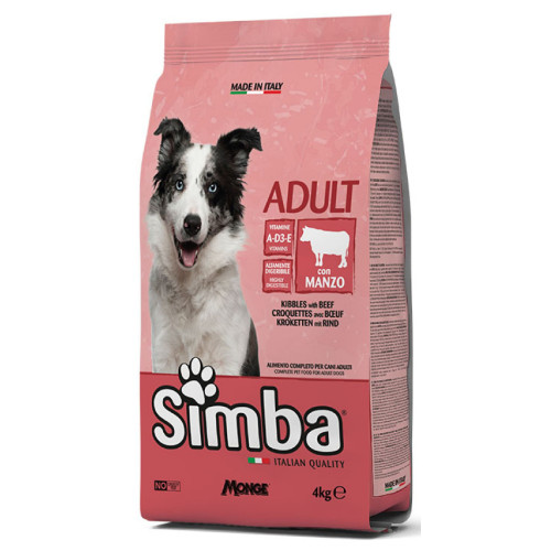 CROQUETTES CHIEN SIMBA DOG 4 KG BOEUF