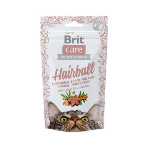 SNACK BRIT CARE POUR CHAT 50G HAIRBALL