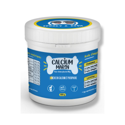 SPOOKY & DIVA CALCIUM MARIN CHIEN & CHAT 400 GR